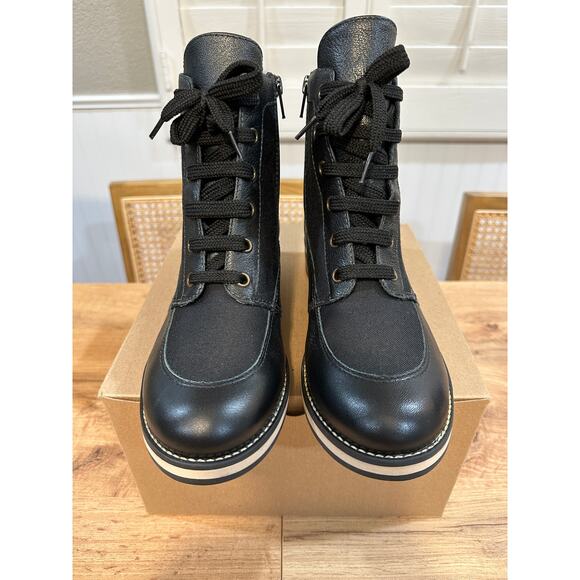 Walking Cradles Knox Ankle Boots Black Leather Size 7.5 NWOB Stylish Comfy - Picture 4 of 11